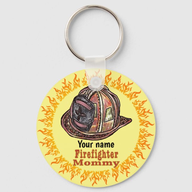 Mummy firefighter keychains (Front)