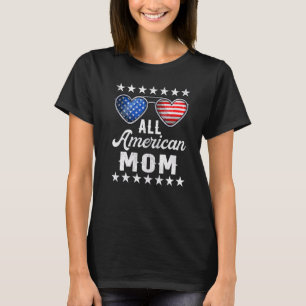 Mummy Fourth Of July Womens All American Mum Us F T-Shirt