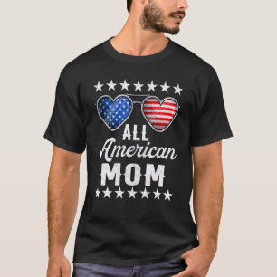 Mummy Fourth Of July Womens All American Mum Us F T-Shirt