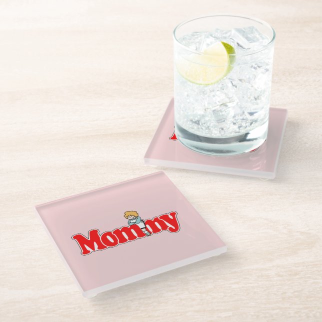Mummy Glass Coaster (Angled)