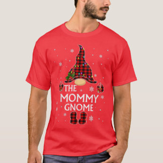 Mummy Gnome Buffalo Plaid Matching Family Christma T-Shirt