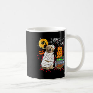 Mummy Golden Retriever Dog Halloween Dog Scary Pum Coffee Mug