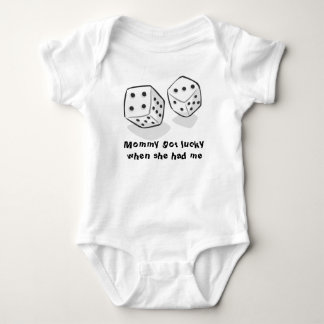 Mummy got lucky when she had me baby bodysuit