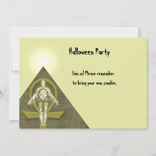 Mummy - Halloween Party Invitation (Front)