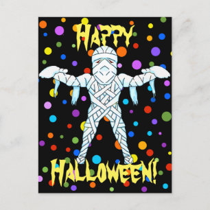 Mummy Halloween Postcard