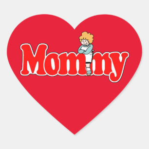 Mummy Heart Sticker