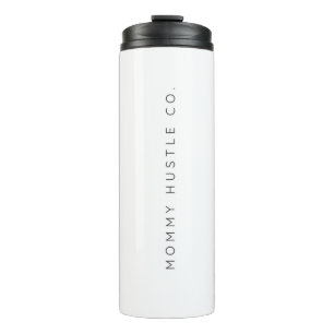 Mummy Hustle Co. Logo White Water Bottle for Women