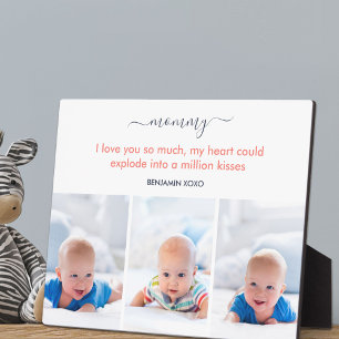 Mummy I love you so much Cute Poem 3 Photo Plaque