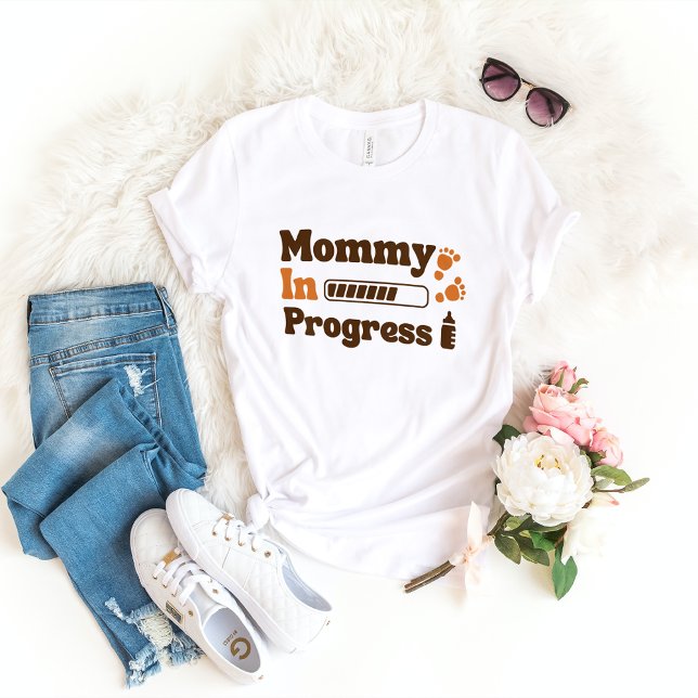 Mummy In Progress Mum To-Be Mother's Day Quote T-Shirt (Creator Uploaded)