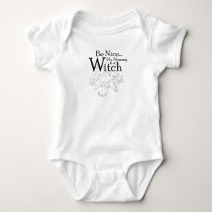 Mummy is a Witch Baby Bodysuit