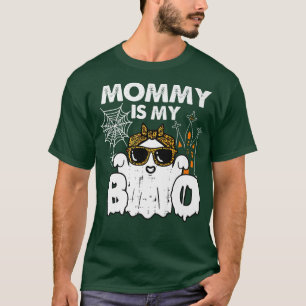 Mummy Is My Boo Funny Leopard Boo Mum Halloween Ma T-Shirt