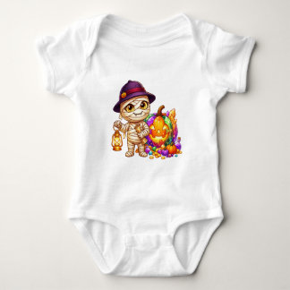 Mummy Lantern Halloween Treasure Baby Bodysuit