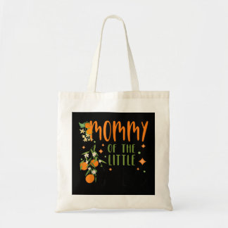 Mummy Little Cutie Baby Shower Orange 1st Birthday Tote Bag