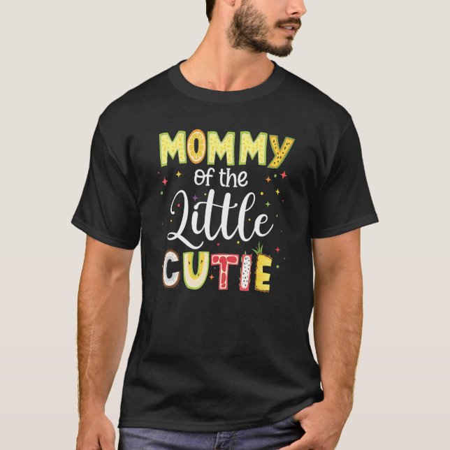 Mummy Little Cutie  Matching Family Summer Fruit D T-Shirt (Front)