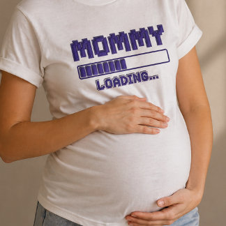 Mummy Loading Pregnancy Reveal Shirt