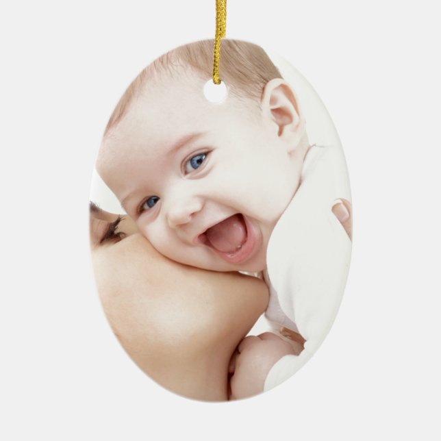 mummy loves baby ceramic tree decoration (Front)
