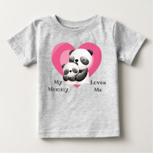 Mummy Loves Me Panda Bear Baby Bodysuit