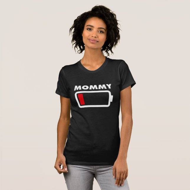 Mummy Low Battery T-Shirt (Front Full)