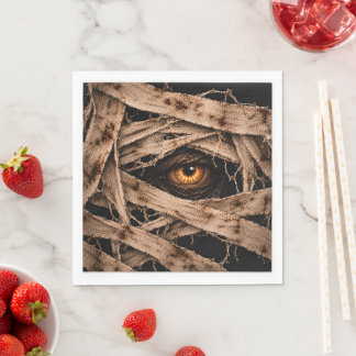 Mummy Madness | Halloween Costume Party Napkin