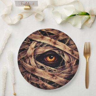 Mummy Madness | Halloween Costume Party Paper Plate