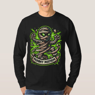 Mummy Mayhem: Glow-in-the-Dark Halloween T-Shirt