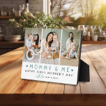 'Mummy & Me' 1st Mother's Day 3 x Photo Collage Plaque<br><div class="desc">Capture the beautiful bond between mother and child with our customisable 'Mummy & Me' Keepsake Photo Plaque. It features 3 of your favourite photos and a handwritten text 'Mummy & Me', making it a heartfelt gift for first-time moms. To make it extra special, it includes a personalised message 'with love'....</div>