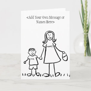 Mummy & Me - Customise Greeting or Note Cards