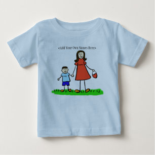 Mummy & Me T-Shirt (Brunette - Customised Names)