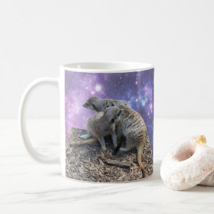Mummy Meerkat And Her Pup, Coffee Mug
