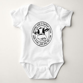 Mummy milk better than milk from just any old cow baby bodysuit
