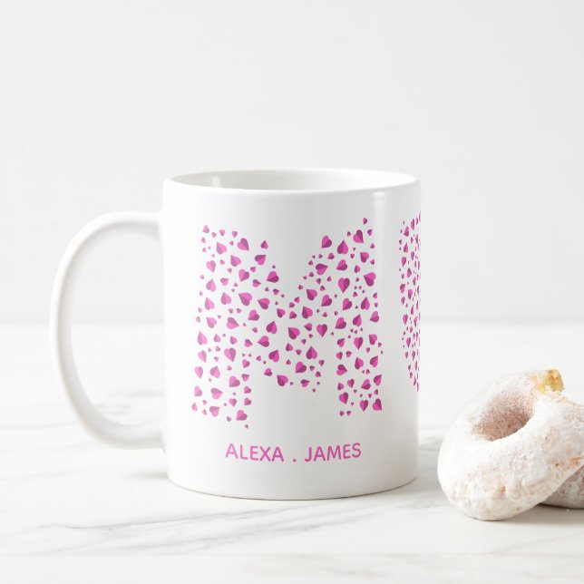 Mummy Modern Kids name  Mum  Coffee Mug (With Donut)