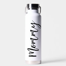 Mummy Modern Script Water Bottle