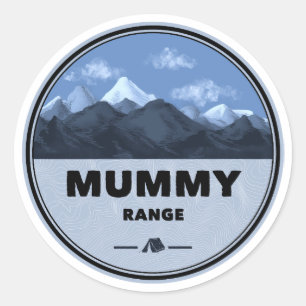 Mummy Mountain Range Colorado Camping Classic Round Sticker