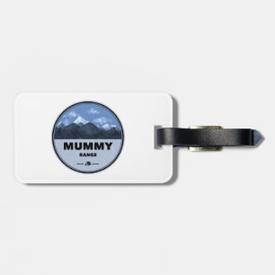 Mummy Mountain Range Colorado Camping Luggage Tag