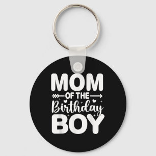 Mummy Mum Of The Birthday Boy Kid Family Matching Key Ring
