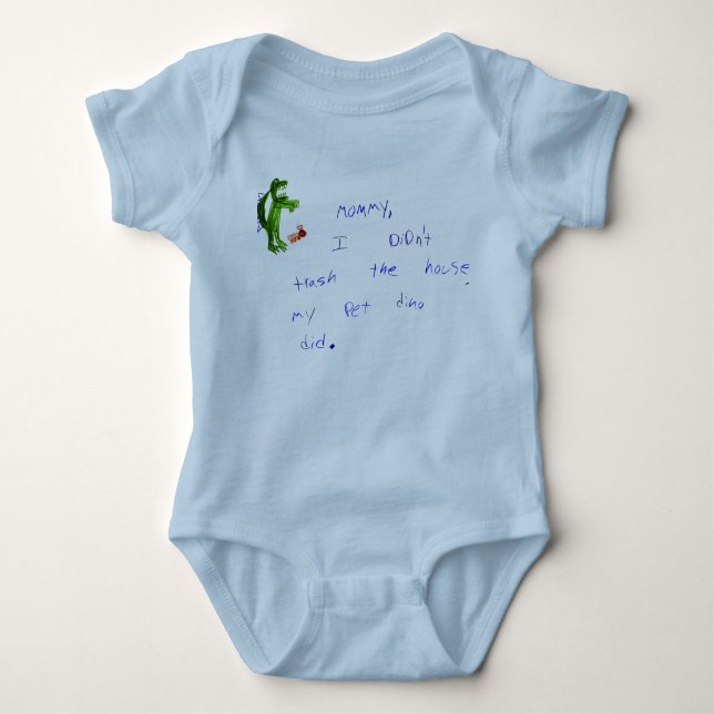 Mummy, My Dino Trashed the House Baby Creeper (Front)