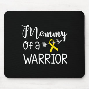 Mummy of A Warrior Childhood Cancer Awareness Mouse Mat