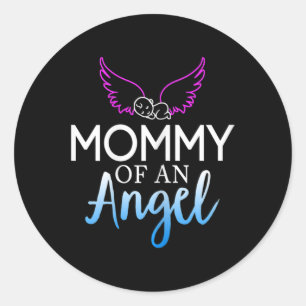 Mummy Of An Angel Sids Awareness Month Classic Round Sticker