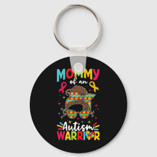 Mummy Of An Autism Warrior Autist Autists Support Key Ring