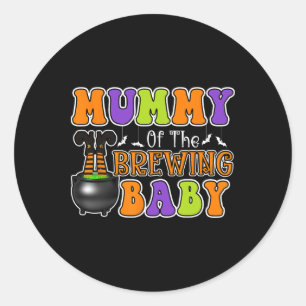 Mummy Of Brewing Baby Halloween Costume 1 Classic Round Sticker