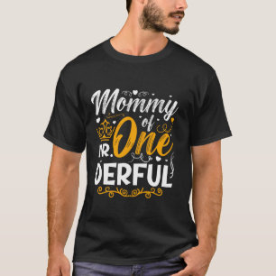 Mummy of Mr One Derful Party Matching Family 1st B T-Shirt
