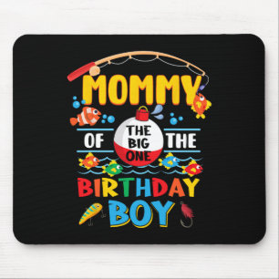 Mummy Of The Big One Fishing 1st Birthday Ofishall Mouse Mat
