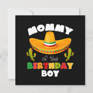 Mummy Of The Birthday Boy Cinco de Mayo Invitation