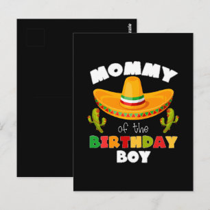 Mummy Of The Birthday Boy Cinco de Mayo Postcard