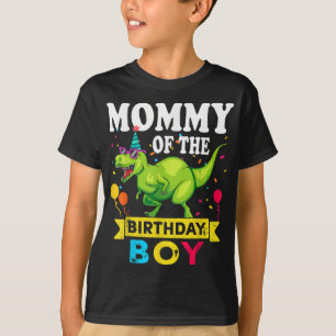 Mummy of the Birthday Boy T-Rex RAWR Dinosaur Birt T-Shirt