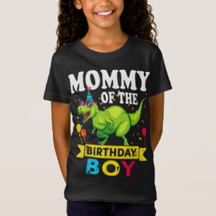 Mummy of the Birthday Boy T-Rex RAWR Dinosaur Birt T-Shirt
