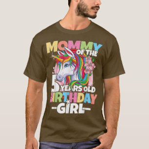 Mummy of the birthday girl - 5th birthday daughter T-Shirt