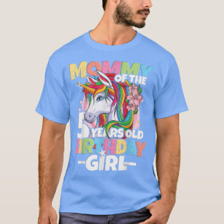 Mummy of the birthday girl 5th birthday daughter T-Shirt