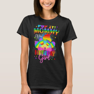 Mummy Of The Birthday Girl Unicorn Girls Rainbow P T-Shirt