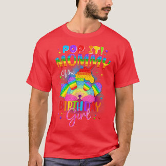 Mummy of the Birthday Girl Unicorn Girls Rainbow P T-Shirt